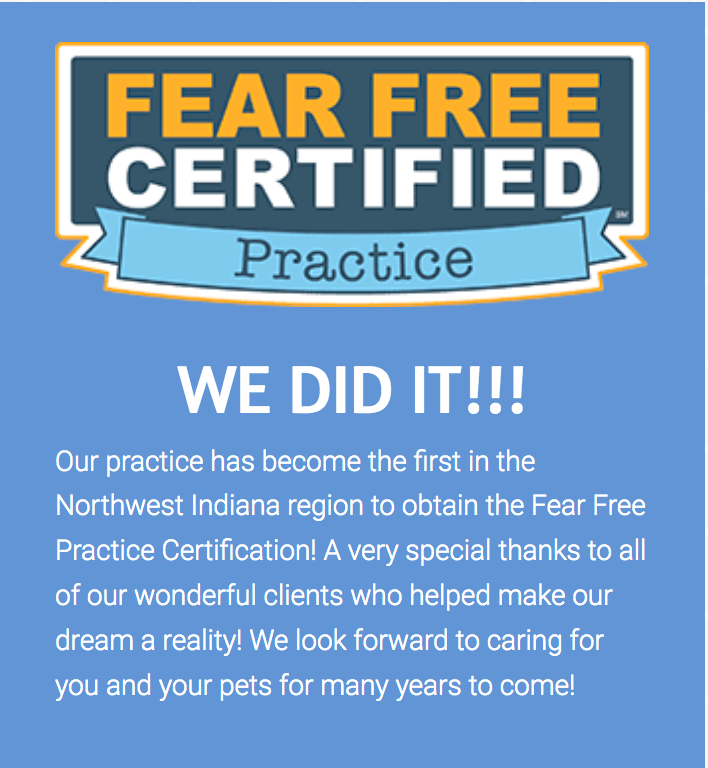 Fear free certiified practice